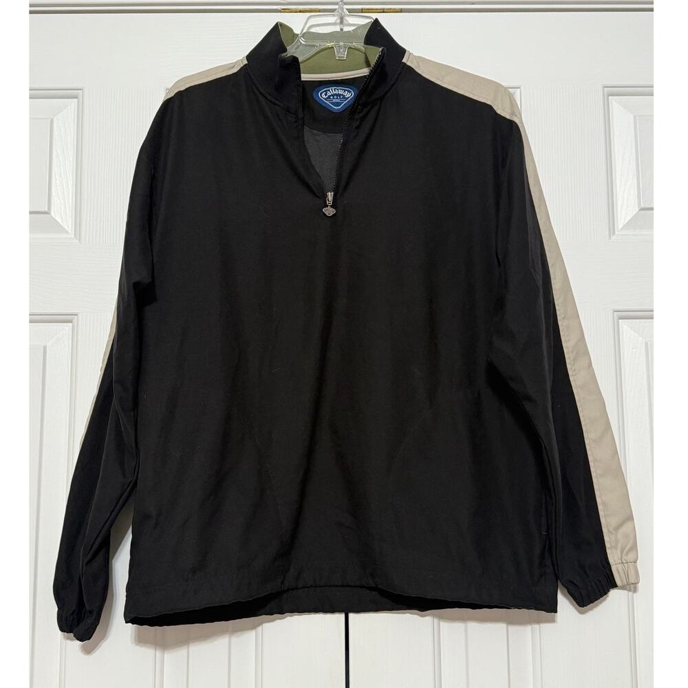 Callaway Golf Sport 3/4 Zip Pullover, Black, Size L
